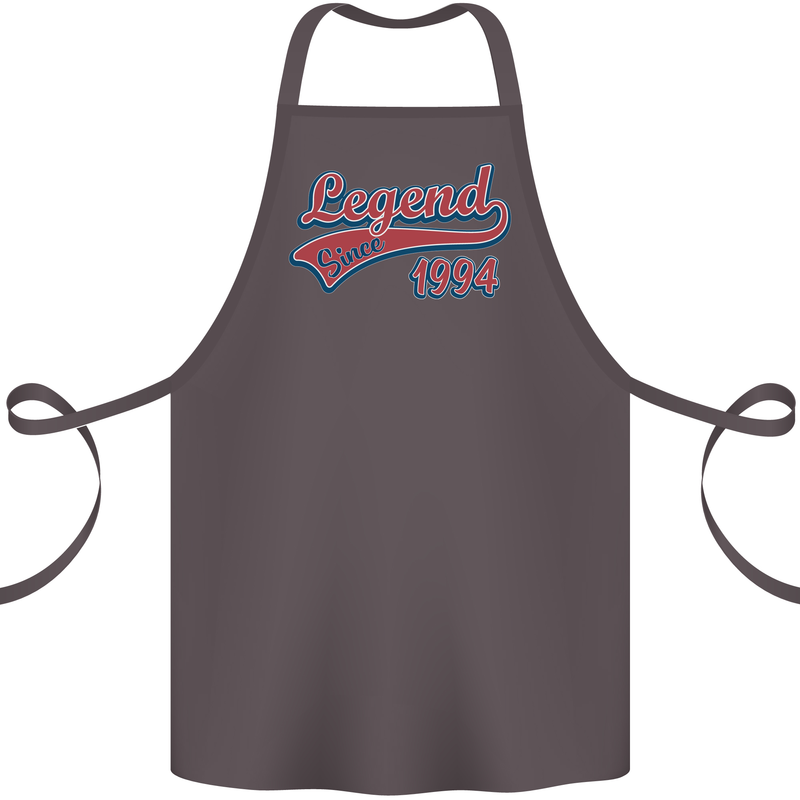 Legend Since 29th Birthday 1994 Cotton Apron 100% Organic Dark Grey