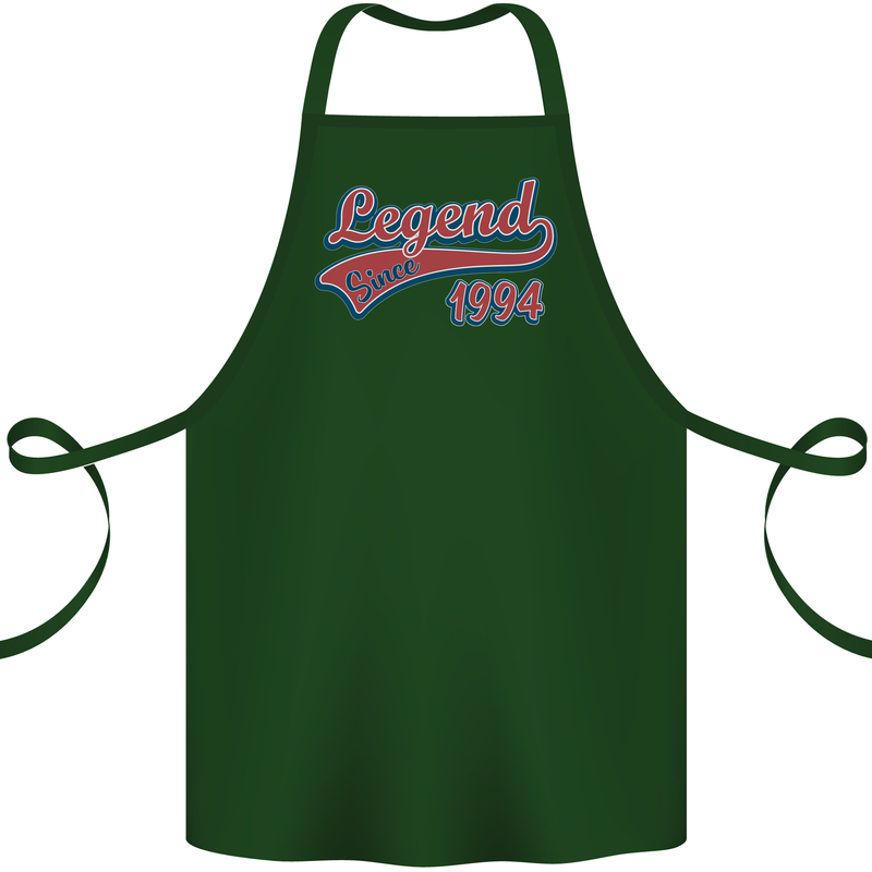 Legend Since 29th Birthday 1994 Cotton Apron 100% Organic Forest Green