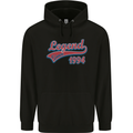 Legend Since 29th Birthday 1994 Mens 80% Cotton Hoodie Black