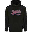 Legend Since 29th Birthday 1994 Mens 80% Cotton Hoodie Black