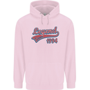 Legend Since 29th Birthday 1994 Mens 80% Cotton Hoodie Light Pink