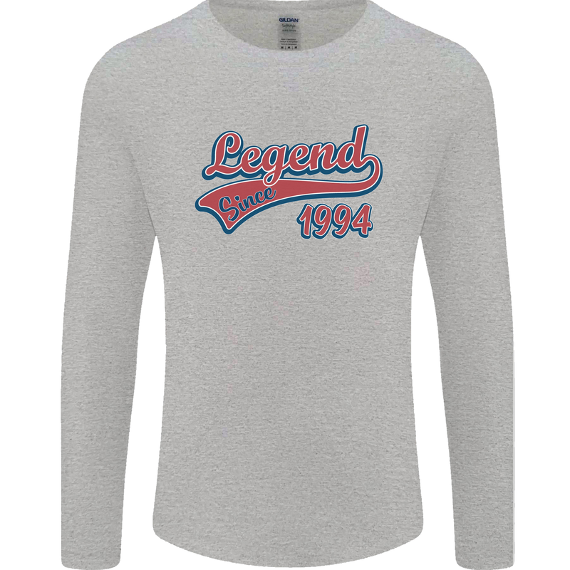 Legend Since 29th Birthday 1994 Mens Long Sleeve T-Shirt Sports Grey