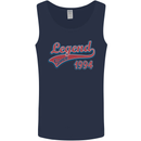 Legend Since 29th Birthday 1994 Mens Vest Tank Top Navy Blue