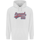 Legend Since 30th Birthday 1993 Mens 80% Cotton Hoodie White