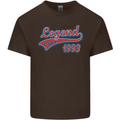 Legend Since 30th Birthday 1993 Mens Cotton T-Shirt Tee Top Dark Chocolate