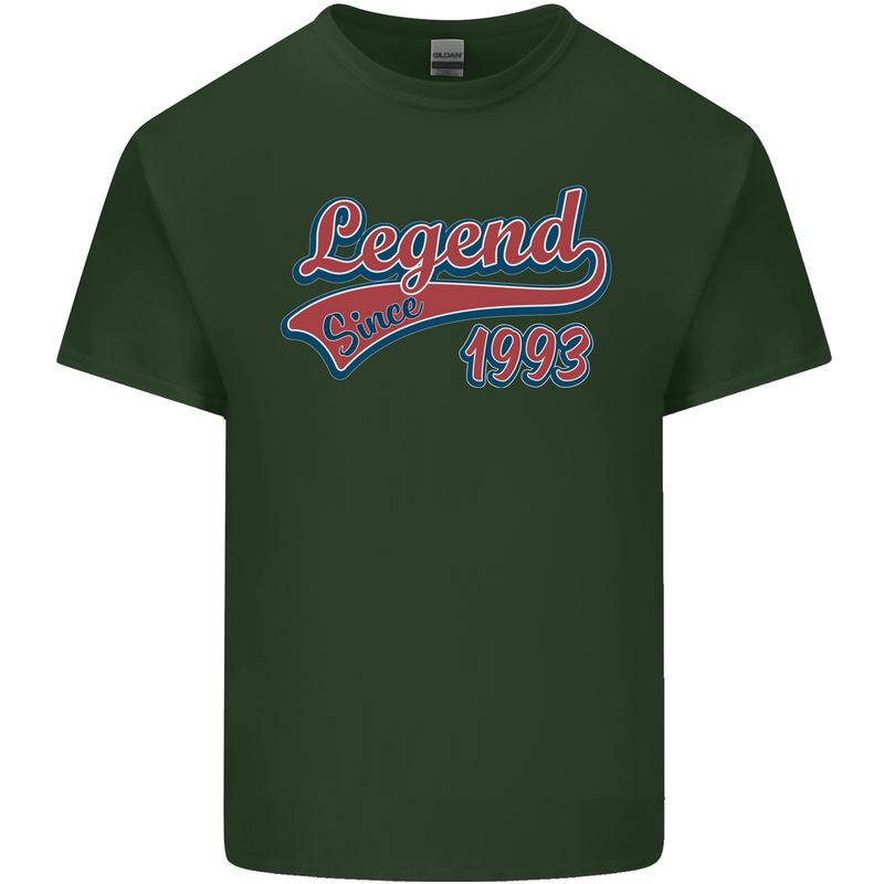 Legend Since 30th Birthday 1993 Mens Cotton T-Shirt Tee Top Forest Green
