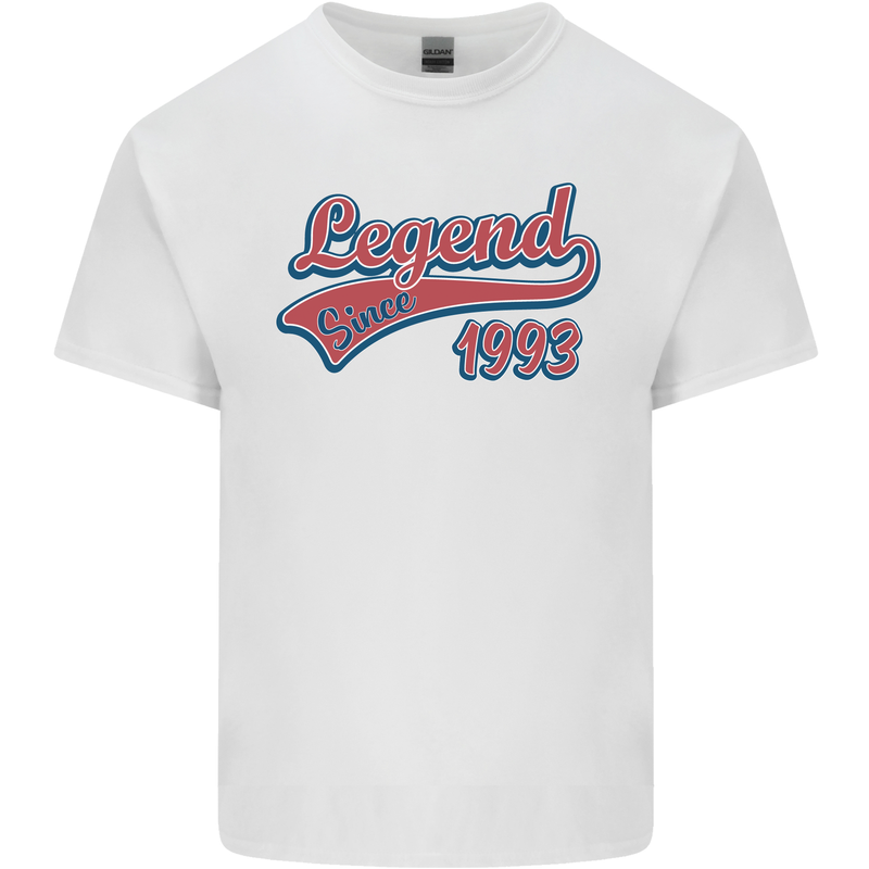 Legend Since 30th Birthday 1993 Mens Cotton T-Shirt Tee Top White