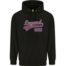 Legend Since 31st Birthday 1992 Mens 80% Cotton Hoodie Black