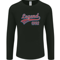 Legend Since 31st Birthday 1992 Mens Long Sleeve T-Shirt Black