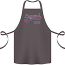 Legend Since 32nd Birthday 1991 Cotton Apron 100% Organic Dark Grey