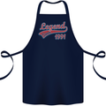 Legend Since 32nd Birthday 1991 Cotton Apron 100% Organic Navy Blue