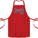 Legend Since 32nd Birthday 1991 Cotton Apron 100% Organic Red