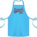Legend Since 32nd Birthday 1991 Cotton Apron 100% Organic Turquoise