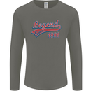 Legend Since 32nd Birthday 1991 Mens Long Sleeve T-Shirt Charcoal