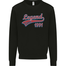 Legend Since 32nd Birthday 1991 Mens Sweatshirt Jumper Black