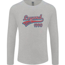 Legend Since 33rd Birthday 1990 Mens Long Sleeve T-Shirt Sports Grey