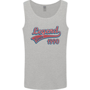Legend Since 33rd Birthday 1990 Mens Vest Tank Top Sports Grey
