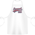 Legend Since 34th Birthday 1989 Cotton Apron 100% Organic White
