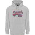 Legend Since 34th Birthday 1989 Mens 80% Cotton Hoodie Sports Grey