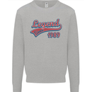 Legend Since 34th Birthday 1989 Mens Sweatshirt Jumper Sports Grey