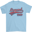 Legend Since 34th Birthday 1989 Mens T-Shirt 100% Cotton Light Blue