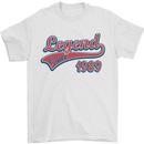 Legend Since 34th Birthday 1989 Mens T-Shirt 100% Cotton White