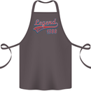 Legend Since 35th Birthday 1988 Cotton Apron 100% Organic Dark Grey