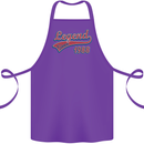 Legend Since 35th Birthday 1988 Cotton Apron 100% Organic Purple