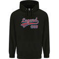 Legend Since 35th Birthday 1988 Mens 80% Cotton Hoodie Black