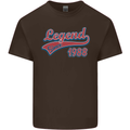 Legend Since 35th Birthday 1988 Mens Cotton T-Shirt Tee Top Dark Chocolate