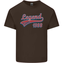 Legend Since 35th Birthday 1988 Mens Cotton T-Shirt Tee Top Dark Chocolate