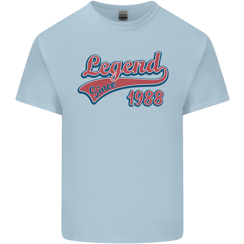 Legend Since 35th Birthday 1988 Mens Cotton T-Shirt Tee Top Light Blue