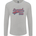 Legend Since 35th Birthday 1988 Mens Long Sleeve T-Shirt Sports Grey