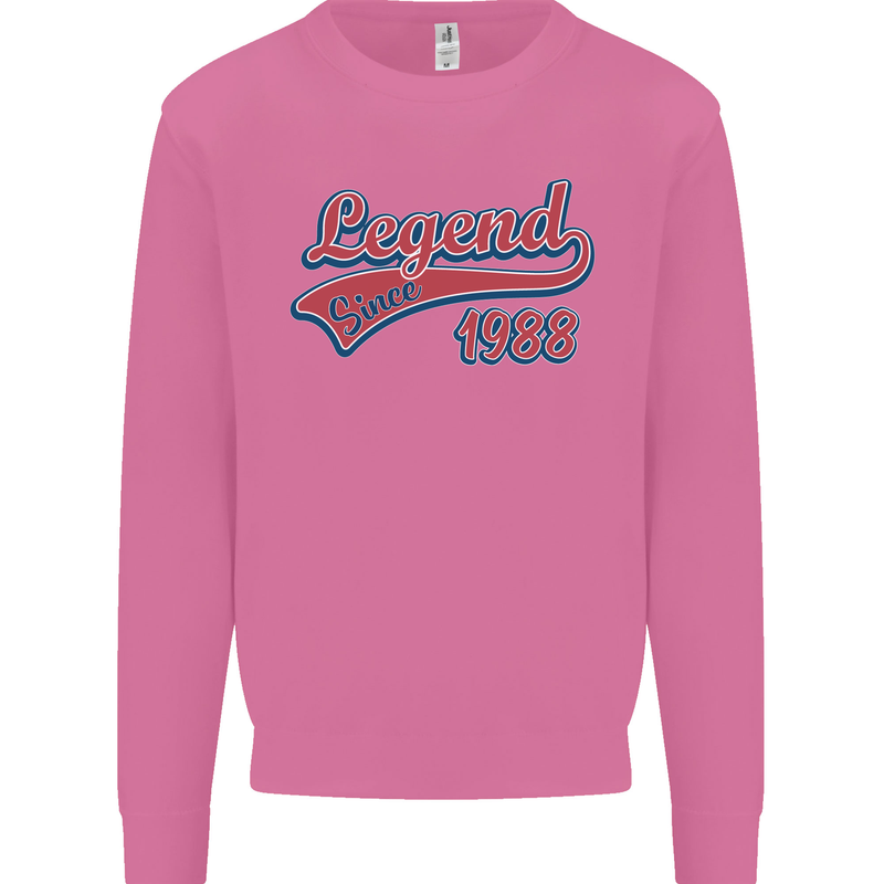 Legend Since 35th Birthday 1988 Mens Sweatshirt Jumper Azalea