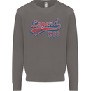Legend Since 35th Birthday 1988 Mens Sweatshirt Jumper Charcoal