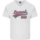 Legend Since 35th Birthday 1988 Mens V-Neck Cotton T-Shirt White