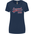 Legend Since 35th Birthday 1988 Womens Wider Cut T-Shirt Navy Blue