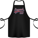 Legend Since 36th Birthday 1987 Cotton Apron 100% Organic Black