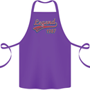 Legend Since 36th Birthday 1987 Cotton Apron 100% Organic Purple