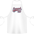 Legend Since 36th Birthday 1987 Cotton Apron 100% Organic White