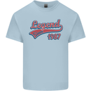 Legend Since 36th Birthday 1987 Mens Cotton T-Shirt Tee Top Light Blue