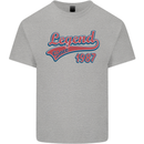 Legend Since 36th Birthday 1987 Mens Cotton T-Shirt Tee Top Sports Grey