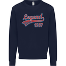 Legend Since 36th Birthday 1987 Mens Sweatshirt Jumper Navy Blue