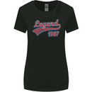 Legend Since 36th Birthday 1987 Womens Wider Cut T-Shirt Black