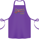 Legend Since 38th Birthday 1985 Cotton Apron 100% Organic Purple