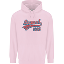 Legend Since 38th Birthday 1985 Mens 80% Cotton Hoodie Light Pink