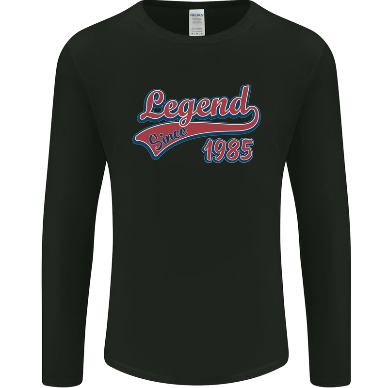 Legend Since 38th Birthday 1985 Mens Long Sleeve T-Shirt Black