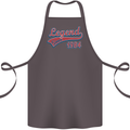 Legend Since 39th Birthday 1984 Cotton Apron 100% Organic Dark Grey