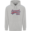 Legend Since 39th Birthday 1984 Mens 80% Cotton Hoodie Sports Grey