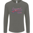 Legend Since 39th Birthday 1984 Mens Long Sleeve T-Shirt Charcoal